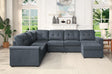 Isla - Fabric Sectional Sofa With Ottoman - Furniture Home Direct