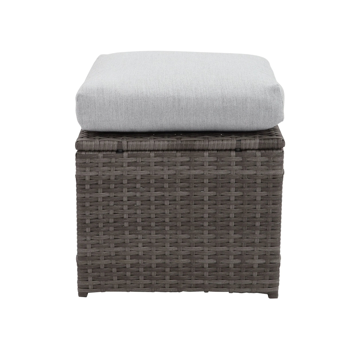 7-Piece Rattan Outdoor Sectional Set With Grey cushions - Furniture Home Direct