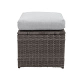 7-Piece Rattan Outdoor Sectional Set With Grey cushions - Furniture Home Direct