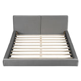 Upholstered Platform Bed, Grounded Bed With Solid Frame - Furniture Home Direct