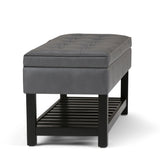 Cosmopolitan - Storage Ottoman Bench With Open Bottom - Furniture Home Direct