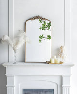 Arch Mirror, Baroque Inspired Wall Decor For Bathroom, Bedroom, Living Room - Furniture Home Direct