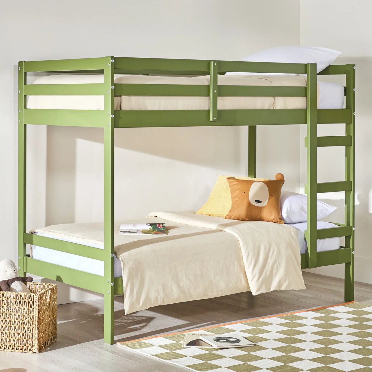 Modern Simple Solid Wood Bunk Bed - Furniture Home Direct