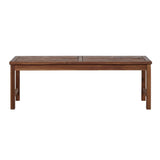 Modern Slat Top Solid Wood Patio Bench - Furniture Home Direct