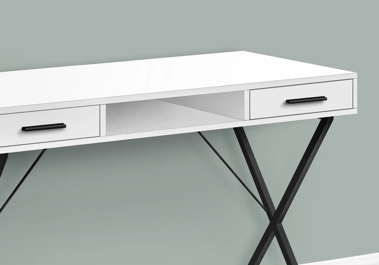 Computer Desk, Home Office, Laptop, Left / Right Set-Up, Storage Drawers, Work, Contemporary, Modern - Furniture Home Direct