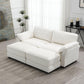 Free Combination Modular Convertible Sectional Sofa Bed Set, 4 Seat Upholstered Sleeper Corner Couch, Deep Seat Loveseat With Ottoman For Living Room, Office, Apartment - Furniture Home Direct