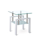 Tempered Glass Table With Storage