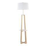 Cosmo - Shelf Contemporary / Glam Floor Lamp - Furniture Home Direct