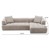 Kaynes - Elegant Upholstery Corner Sofa - Furniture Home Direct