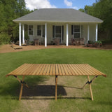 Multi-Function Wooden Foldable Portable Patio Dining Table, Indoor And Outdoor Universal - Natural - Furniture Home Direct
