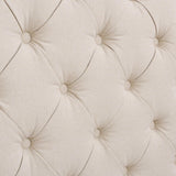 Fontana - Handcrafted Wingback Upholstered Platform Bed Frame - Furniture Home Direct