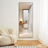 Modern Full Length Mirror With High Definition Shatter Proof Glass And Aluminum Alloy Frame - Furniture Home Direct