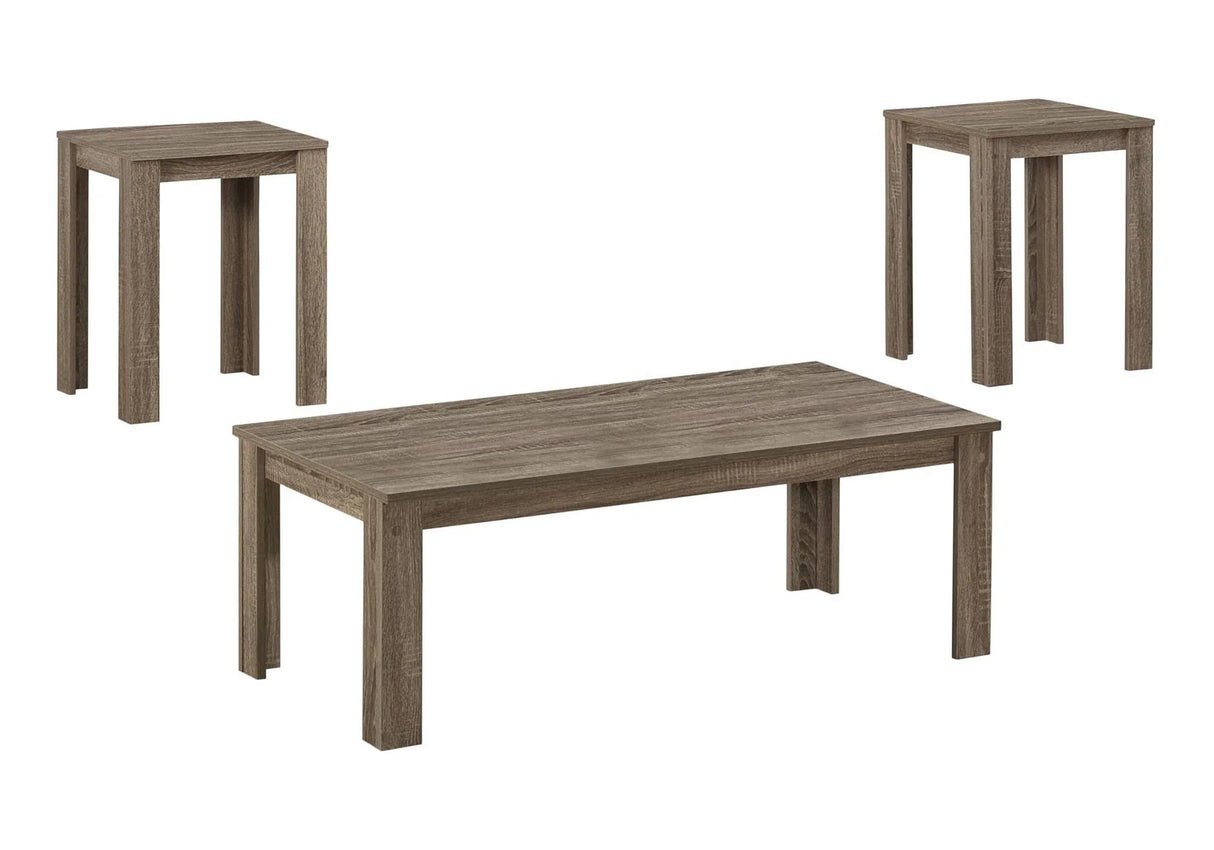Table Set, Coffee, End, Side, Accent For Living Room Transitional (Set of 3) - Furniture Home Direct