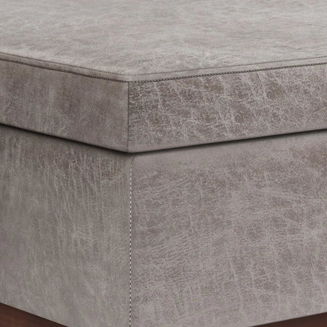 Owen - Lift Top Large Coffee Table Storage Ottoman, Mid Century Style - Furniture Home Direct