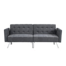 Futon Sofa Bed Convertible Folding Lounge Couch, Armrests - Furniture Home Direct