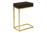 Accent Table, C - Shaped Contemporary & Modern Elegant Design - Furniture Home Direct