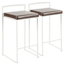 Fuji - Simple Elegance, Contemporary Stackable Counter Stool - Furniture Home Direct