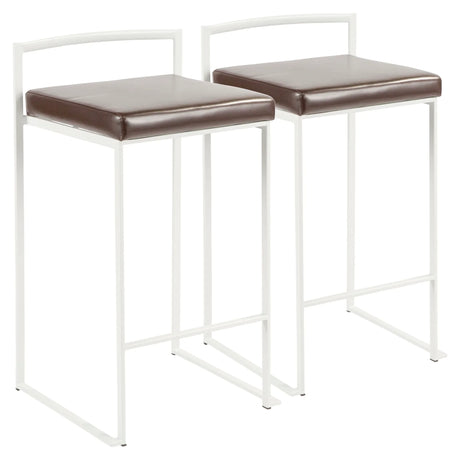 Fuji - Simple Elegance, Contemporary Stackable Counter Stool - Furniture Home Direct