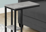 Accent Table, C - Shaped, Marble Look Contemporary & Modern Convenient Design - Furniture Home Direct