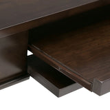 Carlton - Home Office Desk - Dark Tobacco Brown - Furniture Home Direct