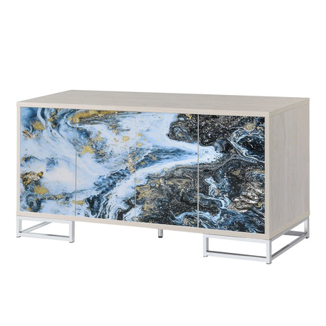 Liam - Marble Paint Console Cabinet - Multi - Furniture Home Direct