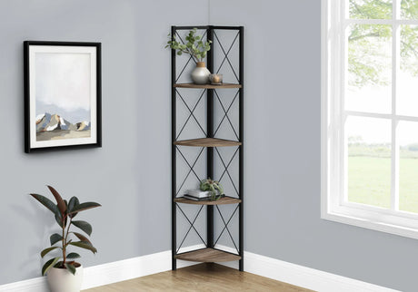 Bookshelf, Bookcase, Etagere, Corner, 4 Tier, Office - Furniture Home Direct