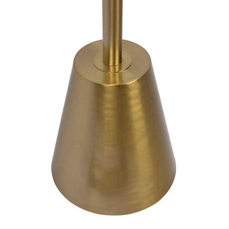 Lumina - Floor Lamp With Rotary Switch Triple Spots Cone Base - Gold - Furniture Home Direct