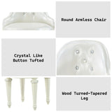 Dorothy - Vanity Chair With Swivel Chair Only - Ivory - Furniture Home Direct