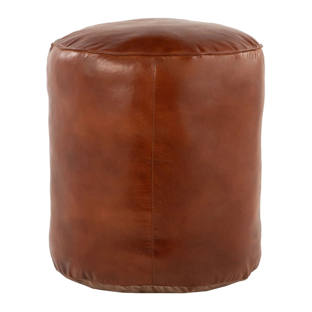 Cobbler - Industrial High Quality Pouf - Brown - Furniture Home Direct