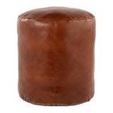 Cobbler - Industrial High Quality Pouf - Brown - Furniture Home Direct