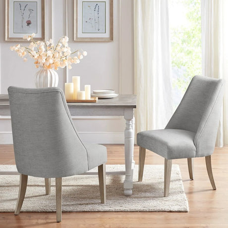 Winfield - Upholstered Dining Chair (Set of 2) - Light Gray - Furniture Home Direct