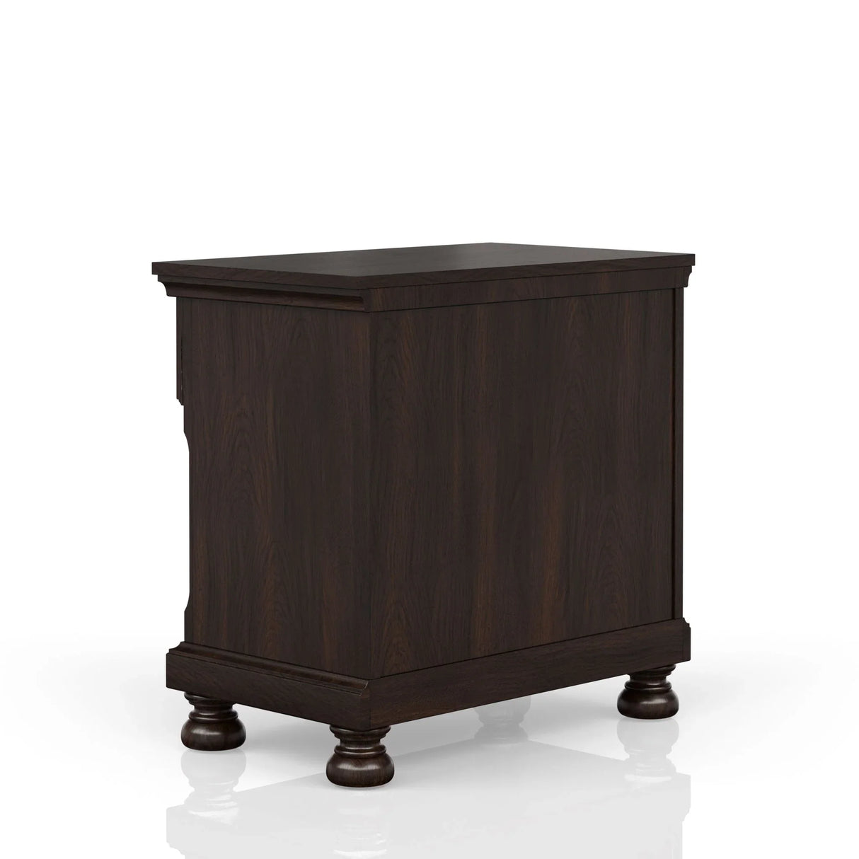 Nightstand Two Storage Drawers - Furniture Home Direct