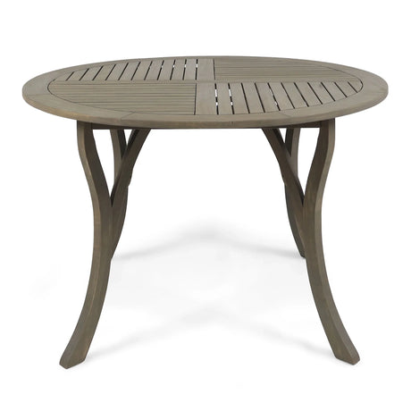 Hermosa - Outdoor Acacia Wood Table Circular Design
