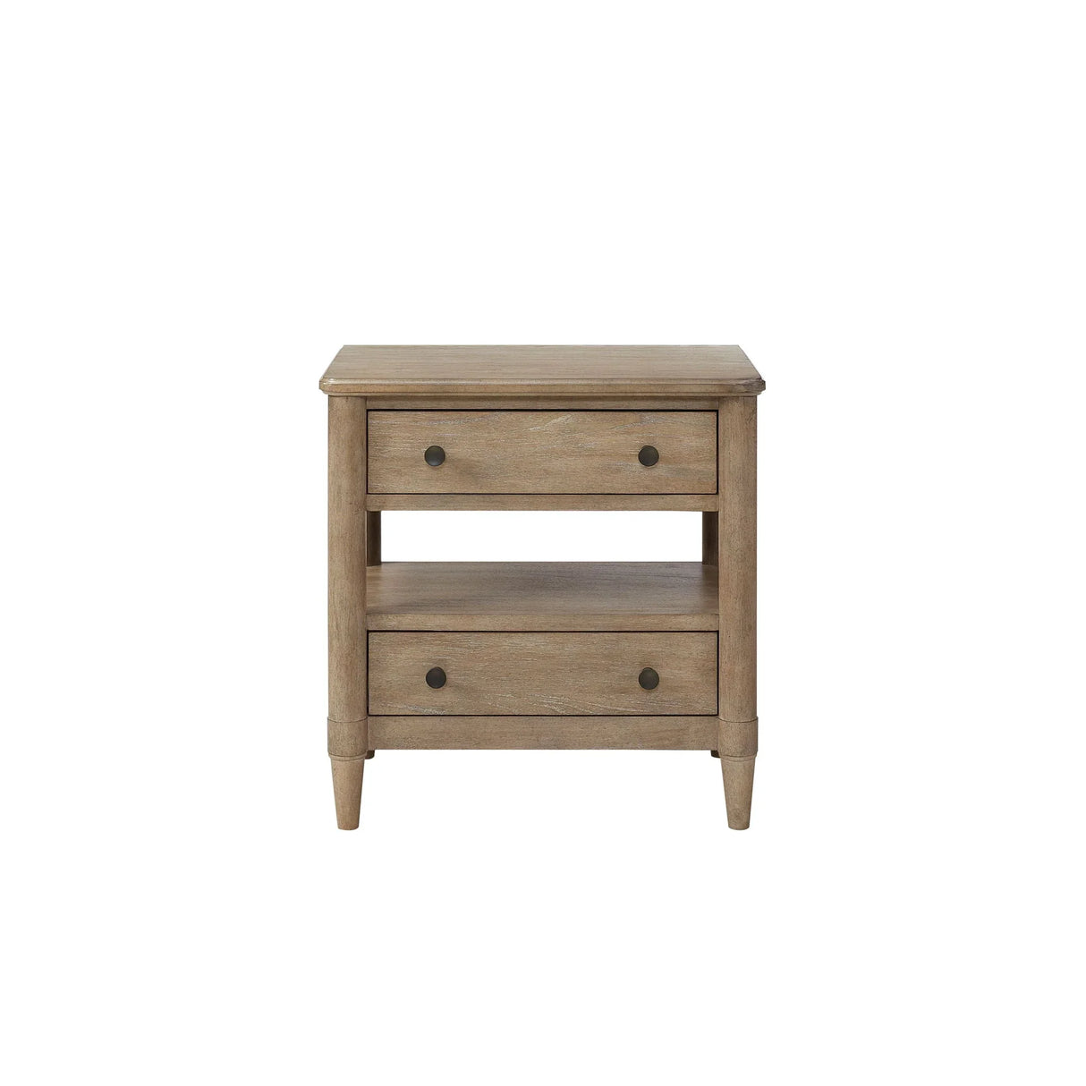 Open Nightstand With 2 Drawers - Furniture Home Direct