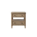 Open Nightstand With 2 Drawers - Furniture Home Direct