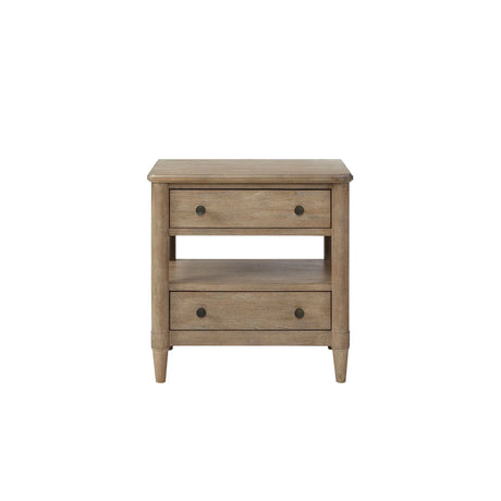Open Nightstand With 2 Drawers - Furniture Home Direct