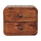 Curved Wall Mounted Bedside Nightstand - Furniture Home Direct
