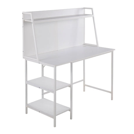 Geo - Shelf Contemporary Desk - Furniture Home Direct