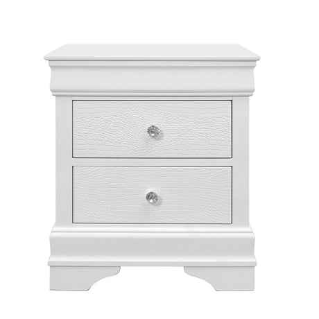 Shaker - Crocodile Metallic Nightstand - Furniture Home Direct