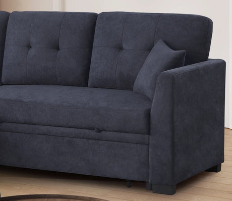 Sectional Sofa Bed - Dark Blue - Furniture Home Direct