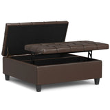 Harrison - Upholstered Coffee Table Storage Ottoman - Furniture Home Direct