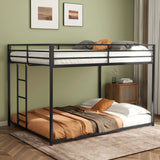 Adam - Full Over Full Bunk Bed - Black - Furniture Home Direct