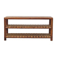 Regency - Woven 2 Slot Shoe Rack - Brown - Furniture Home Direct