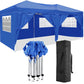 10'X20' Folding Canopy With 6 Removable Sidewalls Outdoor Event Shelter UPF 50+ Gazebo Portable Tents For Parties Beach Camping Wedding Ez Pop Up Canopy - Furniture Home Direct