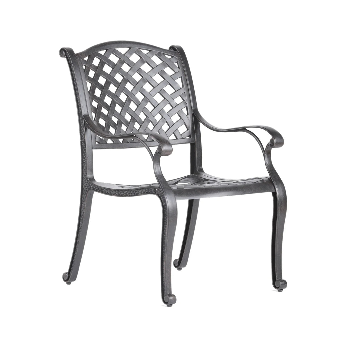 Square 4 Person 43.19" Long Aluminum Dining Set With Cushions - Furniture Home Direct