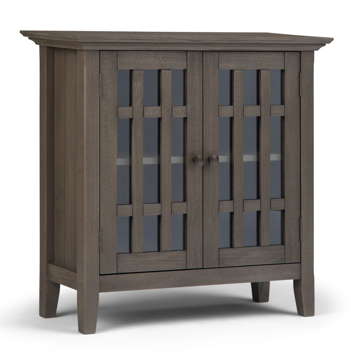 Bedford - Low Storage Media Cabinet - Farmhouse Gray - Furniture Home Direct