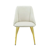 Gaines - Synthetic Leather Side Chair (Set of 2) - White - Furniture Home Direct