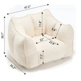 Comfortable Chenille Sofa Chairs With Highly Resilient Foam For Living Rooms And Bedrooms - Furniture Home Direct