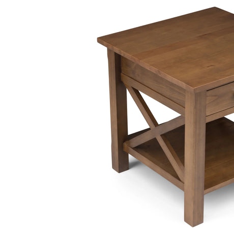 Kitchener - End Table - Medium Saddle Brown - Furniture Home Direct