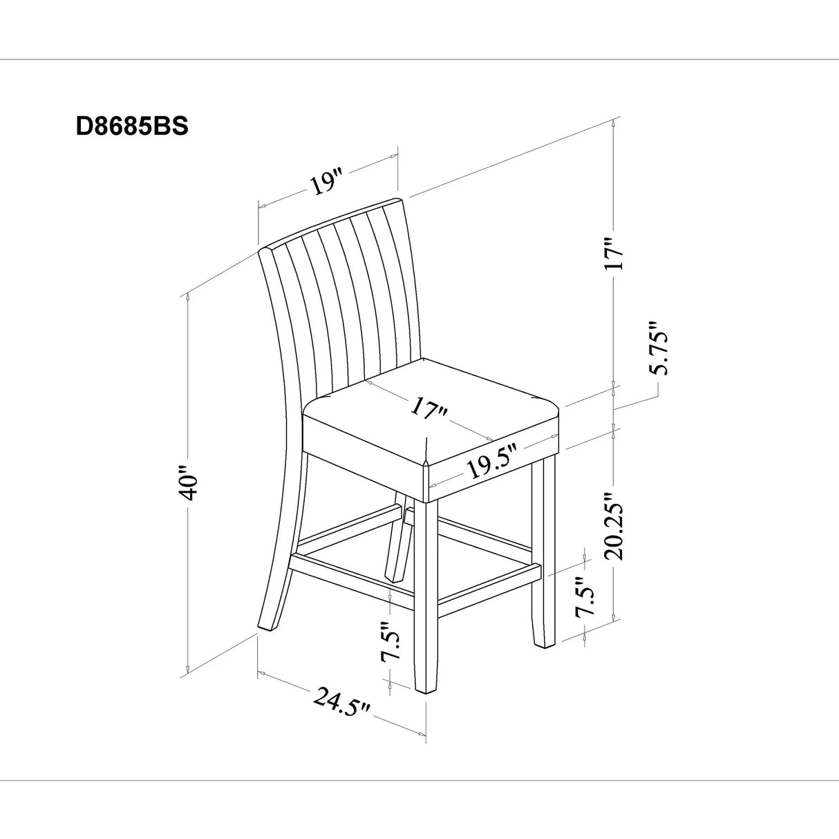 Vhong - Bar Stool - Furniture Home Direct